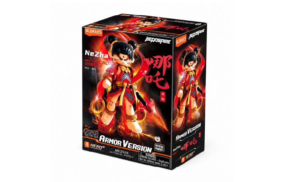 Blokees - Hero Infinity (Model Kit) 85012 - Armor Version(AMV) 08-Nezha(Mythical Aspect)